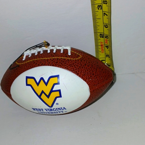 WVU Football Christmas Tree Ornament - Picture 5 of 6